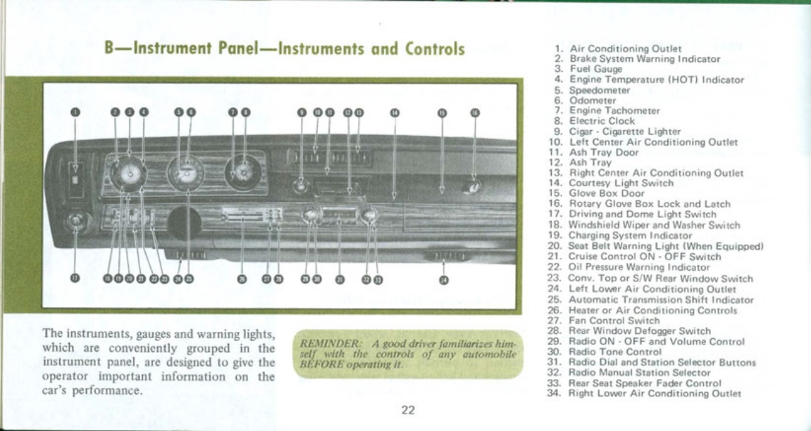 1972 OLDSMOBILE CUTLASS REPAIR MANUAL visual data 6